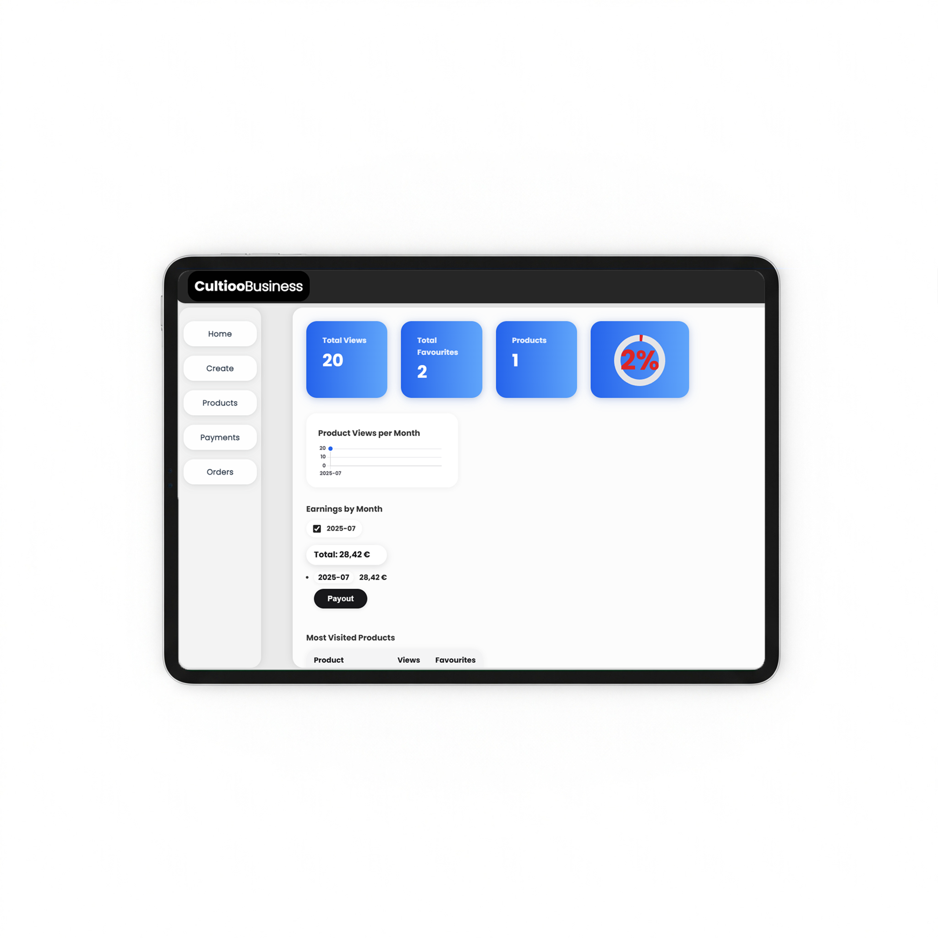 Business Account Interface